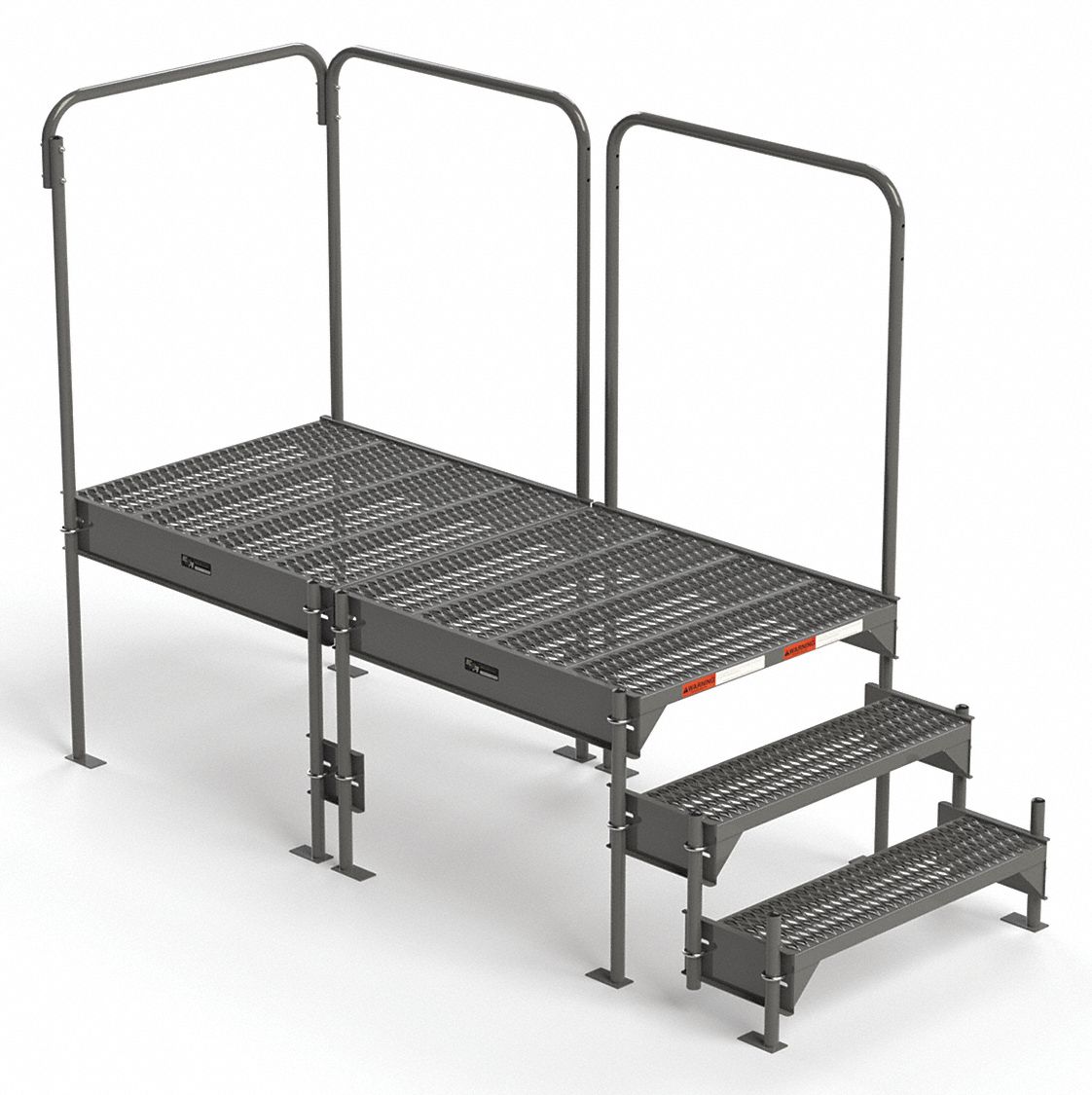 Work Platform: 2.3 ft Platform Ht - Max, 34.6 in x 76.8 in, Steel, 500 lb Load Capacity