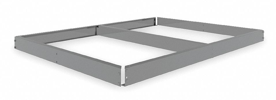 Shelf: 48 in   x 36 in, 2, 500 lb Load Capacity, Gray, Shelf