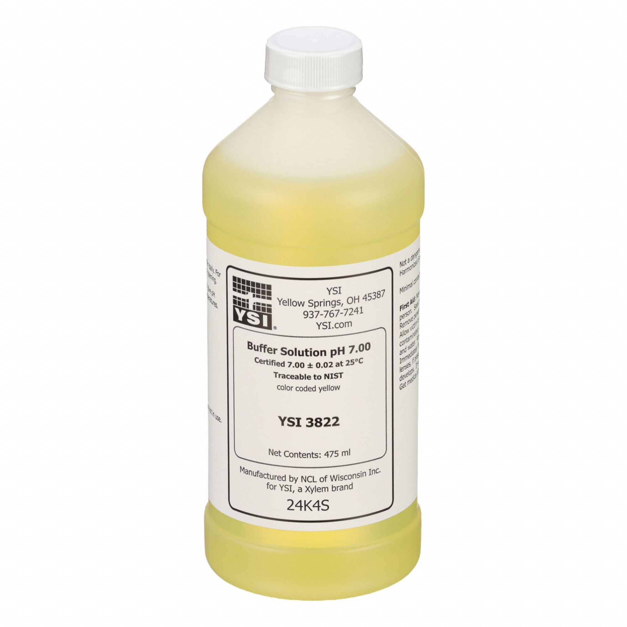 pH Buffer- Color Coded Yellow