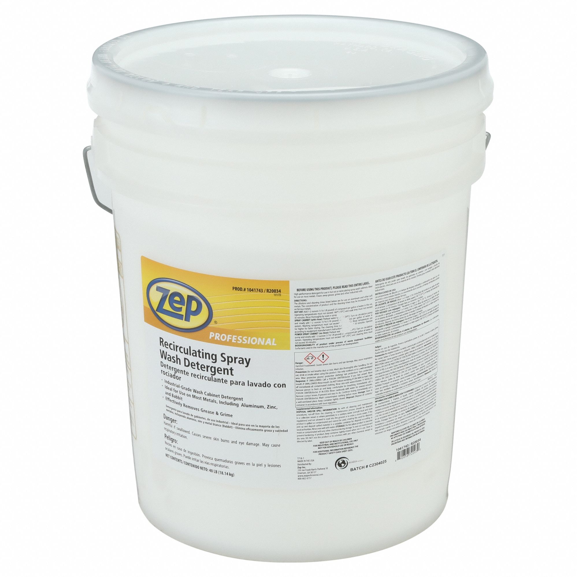 ZEP, Water, Grease/Grime, Parts Washer Cleaner 4UZF11041743 Grainger