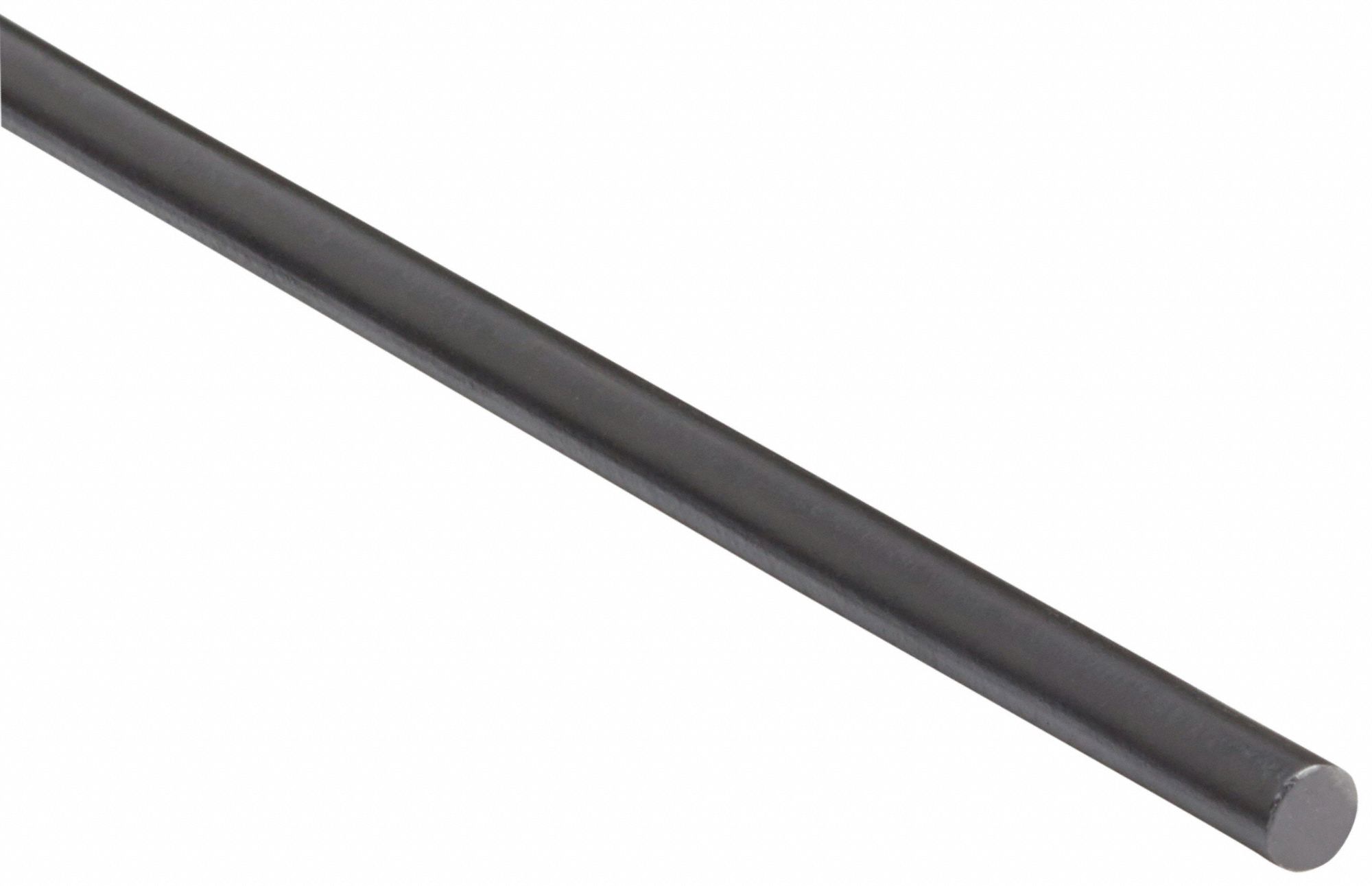 Plastic Welding Rod: Acetal Copolymer, Round, 5/32 in x 48 in, Black, 38 PK