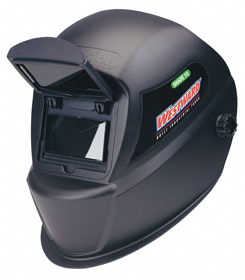 WESTWARD Passive Welding Helmet, 10 Lens Shade, 3.86 in x 2.09 in