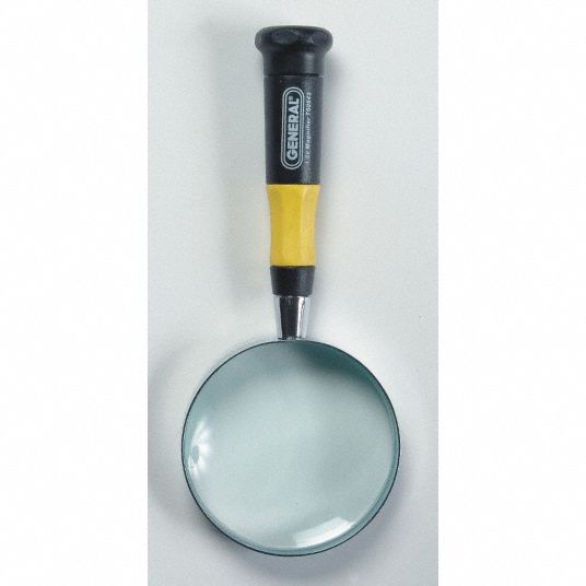 Magnifier, Power 1.6x, Focal Distance 15.2cm, Diopter 6.5, Lens Glass