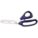 SHEARS, AMBIDEXTROUS, 9 IN OVERALL L, STRAIGHT, STAINLESS STEEL, FINE, BLUE