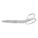 CARPET SHEARS, RIGHT-HAND, 9 IN OVERALL L, STRAIGHT, STAINLESS STEEL, ROUNDED, SILVER