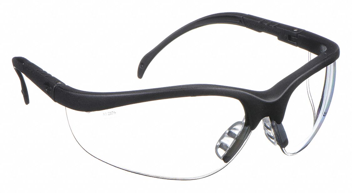 LUNETTES DE SÉCURITÉ, DEMI-MONTURE ENVELOPPANTE, NYLON/PC, ANTIBUÉE, NR/TRNSP, M, UNISEXE