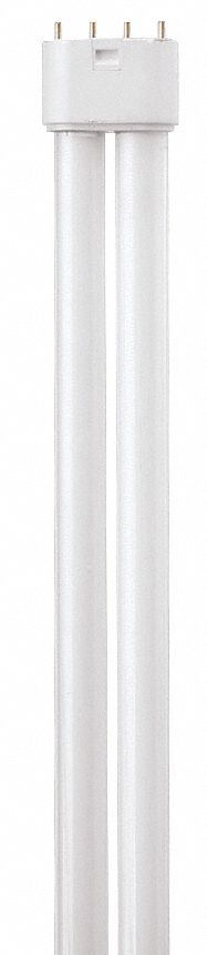 COMPACT FLUORESCENT BULB, 4-PIN (2G11), T5, 3500K, 2,600 LUMENS, PLUG-IN CFL, 25W