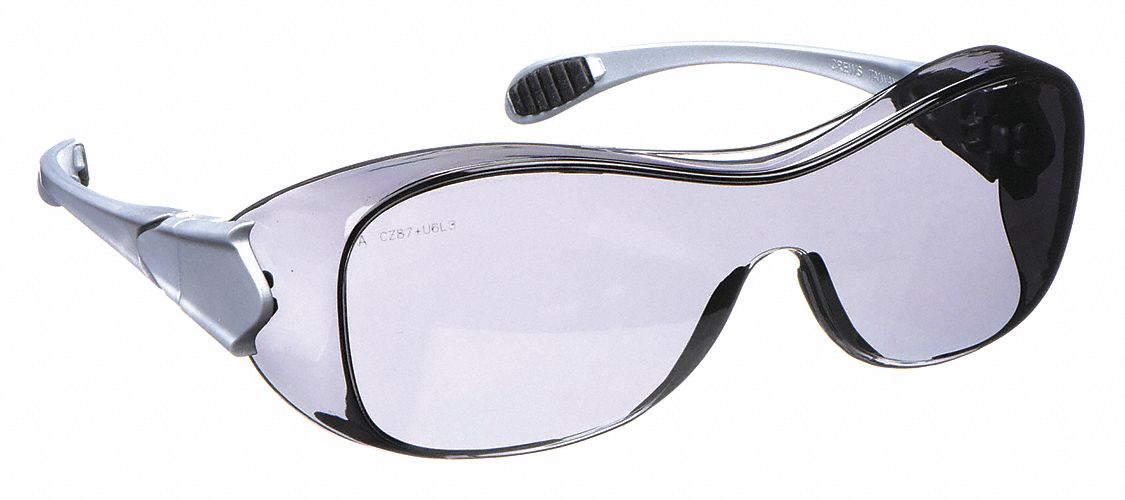 LUNETTES DE SÉCURITÉ, S/MONTURE, OTG, NYLON/POLYCARBONATE, ANTIBUÉE, GR/TRSP, M, UNISEXES