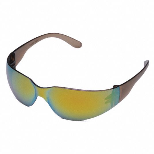 CONDOR Condor™ V ScratchResistant Safety Glasses , Rainbow Mirror Lens