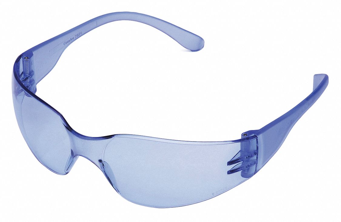 CONDOR Condor™ Mini V ScratchResistant Safety Glasses , Light Blue