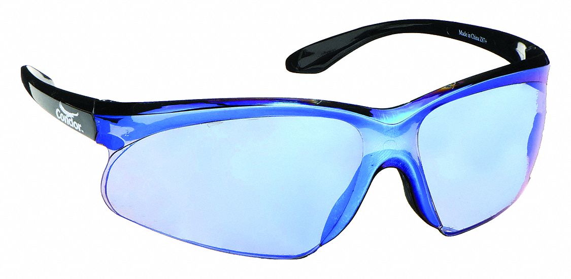 LUNETTES DE PROTECTION S/MONTURE, ENVELOPPANTE, POLYCARBONATE, ANTIRAYURES, NR/BL, M, UNISEXE