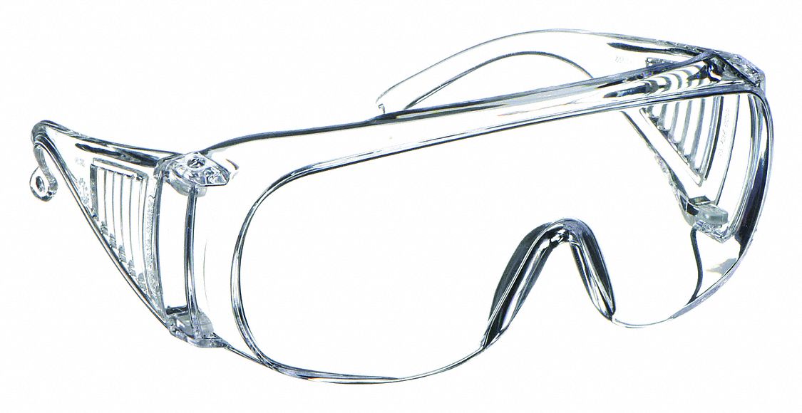 LUNETTES DE PROTECTION, S/MONTURE, ENVELOPPANTE, POLYCARBONATE, ANTIRAYURES, TRSP, P, UNISEXE