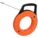 MARKED FISH TAPE, 65 FT L, MANUAL WIND TAPE RETRACTION, FLAT TAPE SHAPE, 9 IN CASE DIA