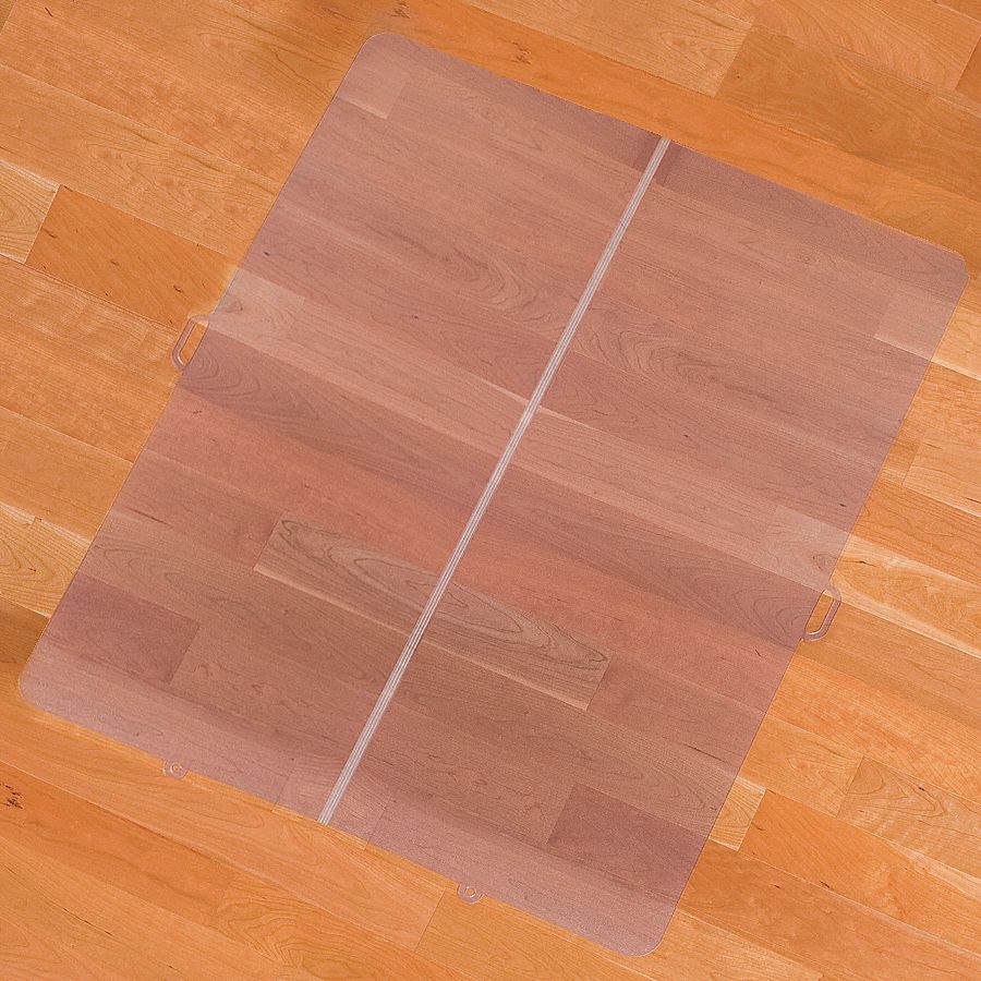 Folding Rectangle Chair Mat, Clear, For Laminate, Wood, Tile, Concrete