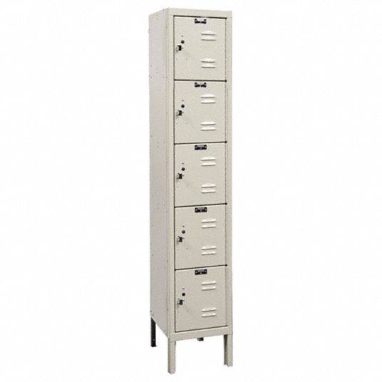 HALLOWELL, 12 in x 12 in x 66 in, 5 Tiers, Box Locker - 4VEV6|U1226-5A ...