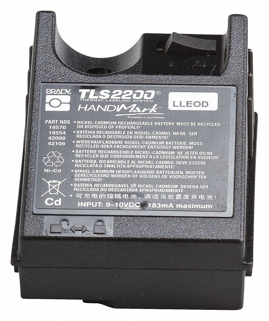 BRADY Battery Pack Rechargeable Battery Pack, HandiMark/TLS 2200