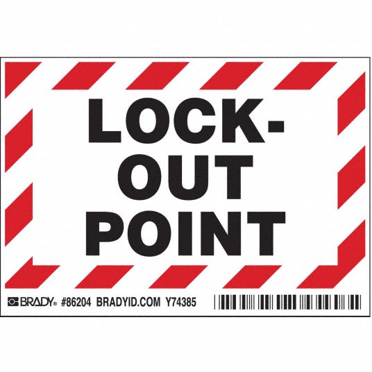 Polyester, Adhesive Sign Mounting, Label - 4VK17|86204 - Grainger