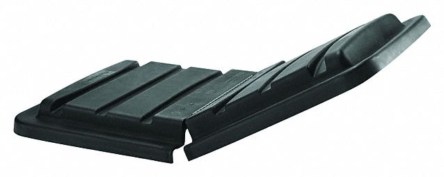 CUBE TRUCK LID, 27 CU FT, MDPE, BLACK, HEAVY DUTY