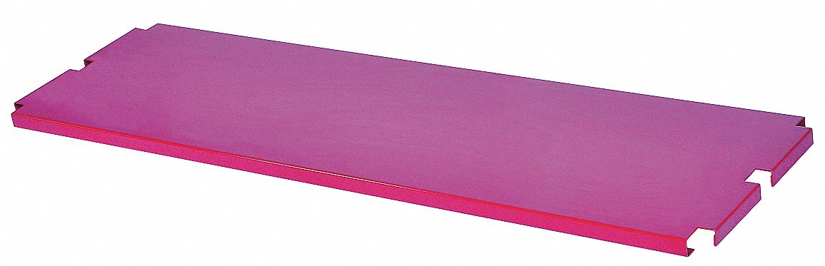 PLATFORM TRUCK SHELF, 200 LB LOAD CAPACITY, 60 IN OVERALL L, 16 IN OVERALL W, STEEL, RED