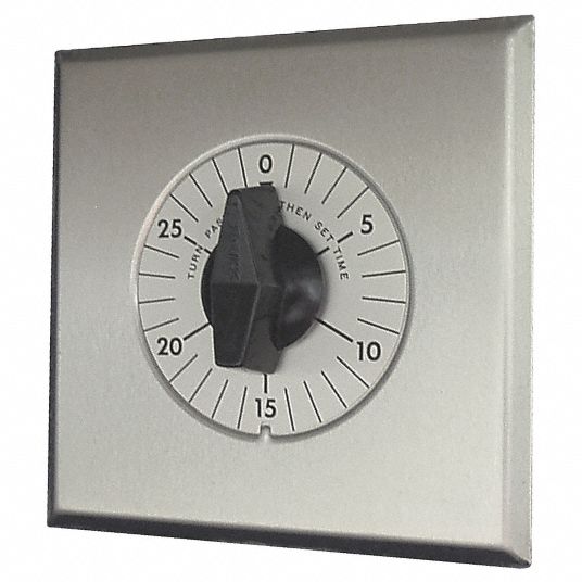 MARKTIME SpringWound Timer, Gray, Timing Range 0 to 30 min 4VMG6