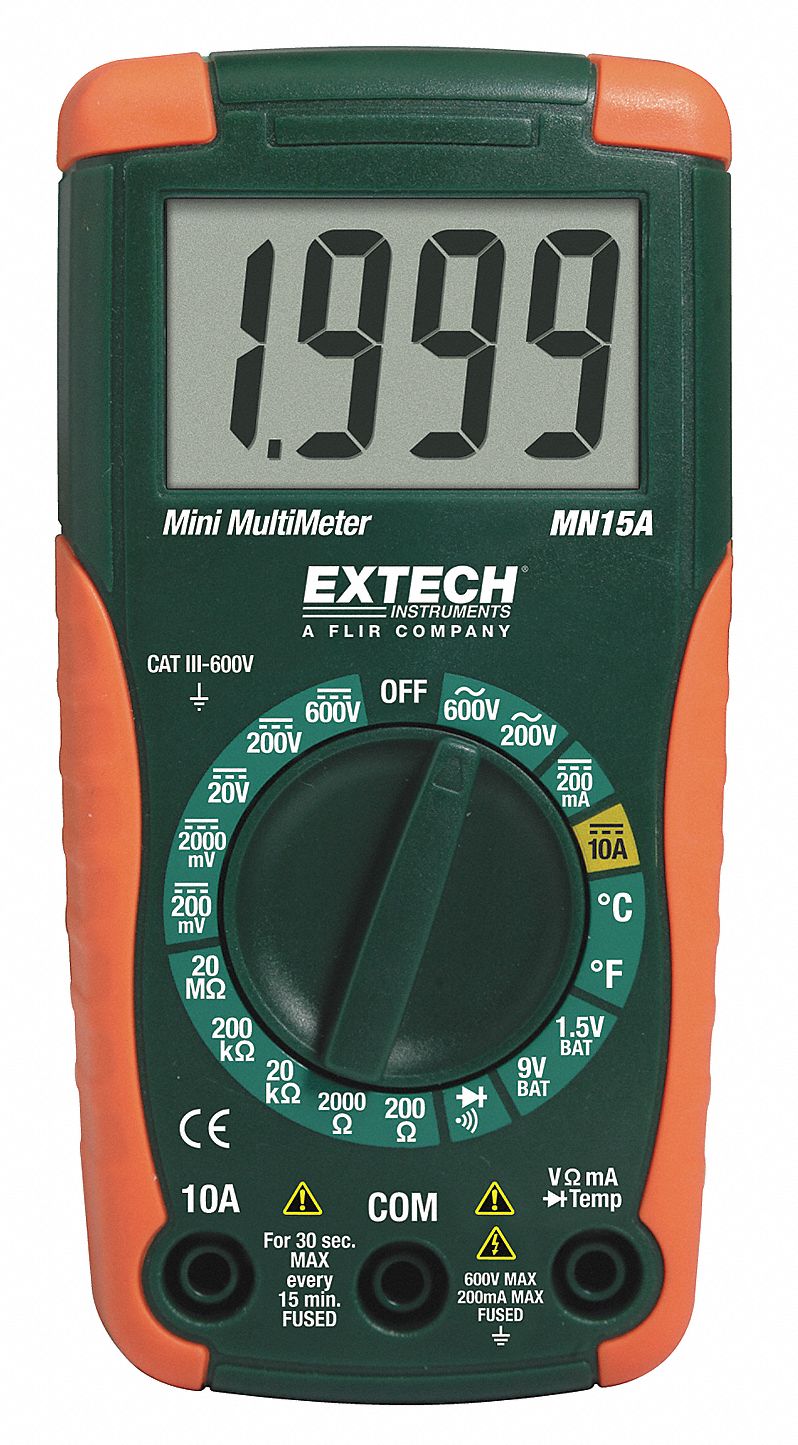 EXTECH (R) MN15A Series, Compact - Basic Features, Digital Multimeter ...