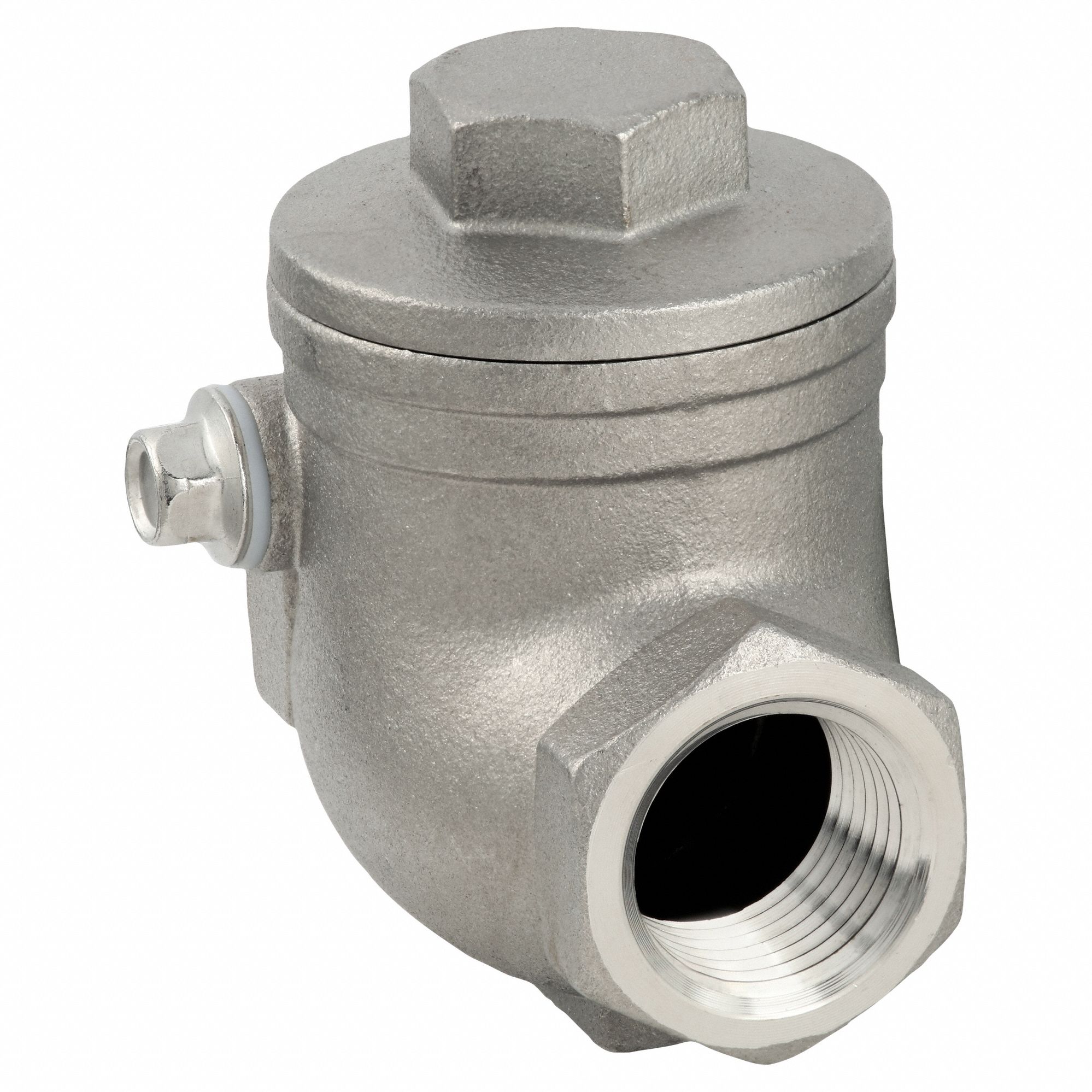 SWING CHECK VALVE, SWING, INLINE VALVE BODY, ⅜ IN PIPE, FNPT X FNPT, STANDARD