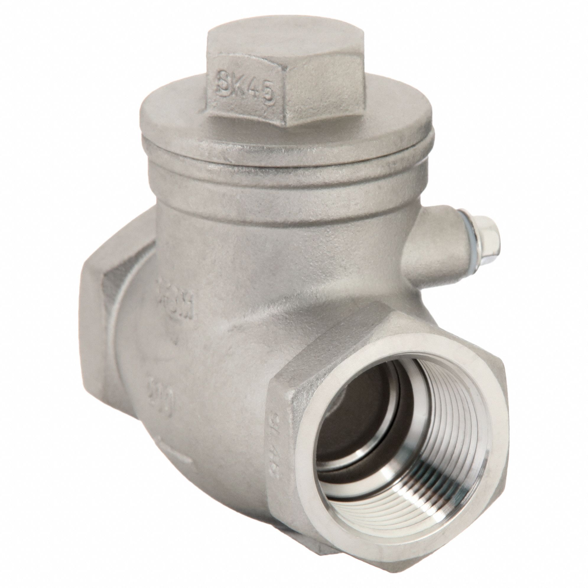 SWING CHECK VALVE, SWING, INLINE VALVE BODY, 1 IN PIPE, FNPT X FNPT, HORIZONTAL
