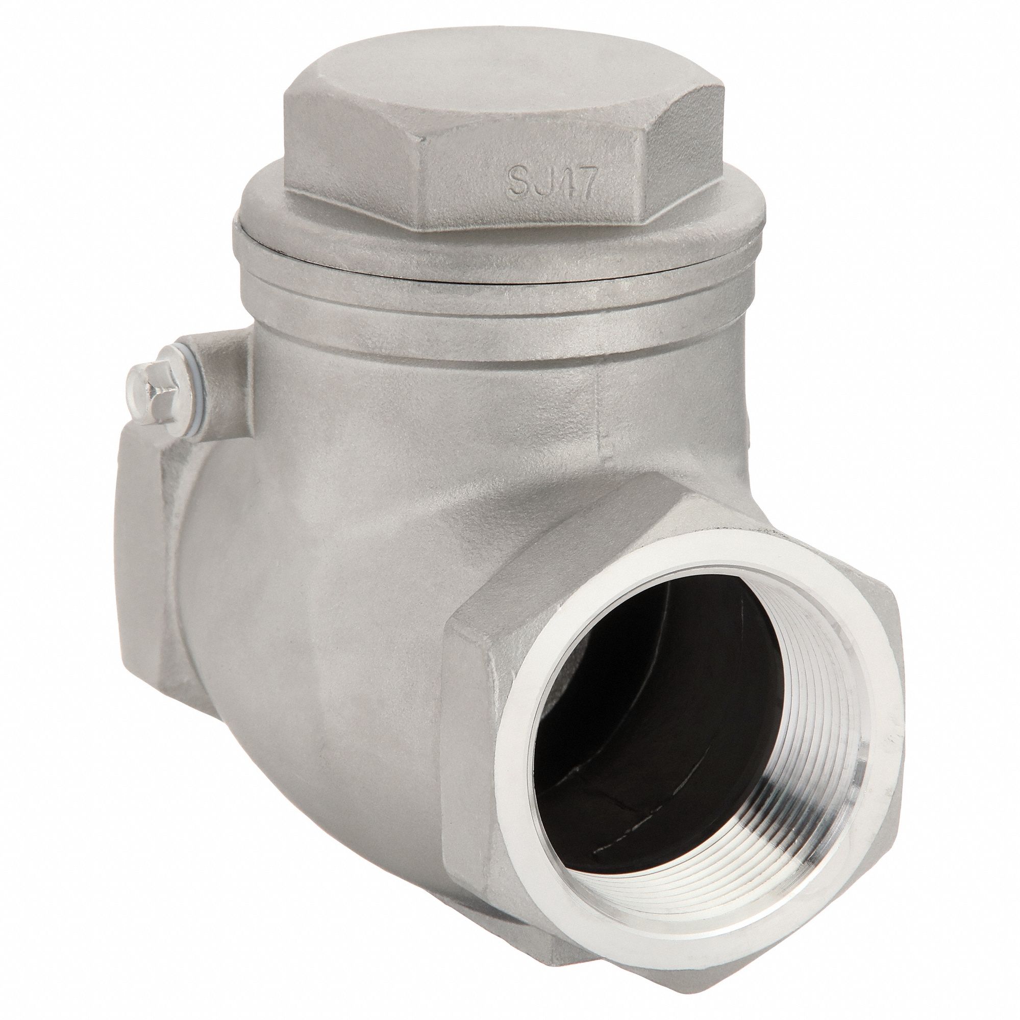 SWING CHECK VALVE,1-1/2 IN,NPT,316