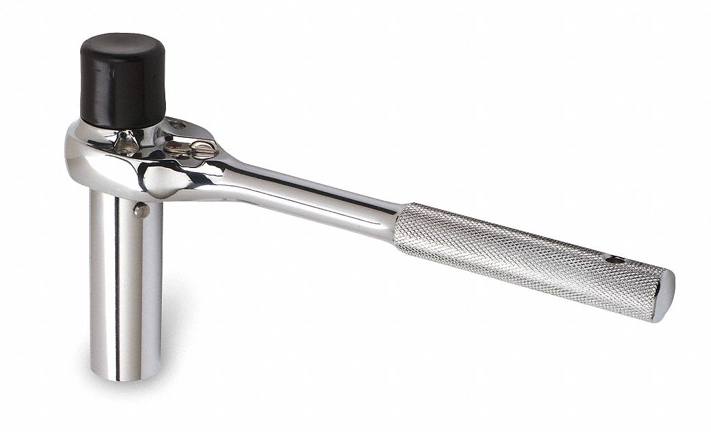 HAND RATCHET, 10 IN, CHROME, 1/2 IN
