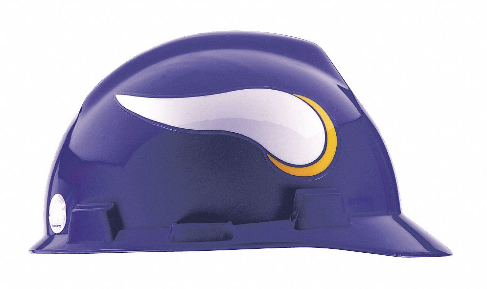 MSA V-Gard Minnesota Vikings NFL Hard Hat, Size: 6-1/2 to 8 4VP50|818400 -