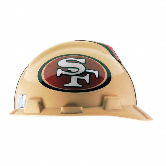 MSA V-Gard San Francisco 49ers NFL Hard Hat, Size: 6-1/2 ...
