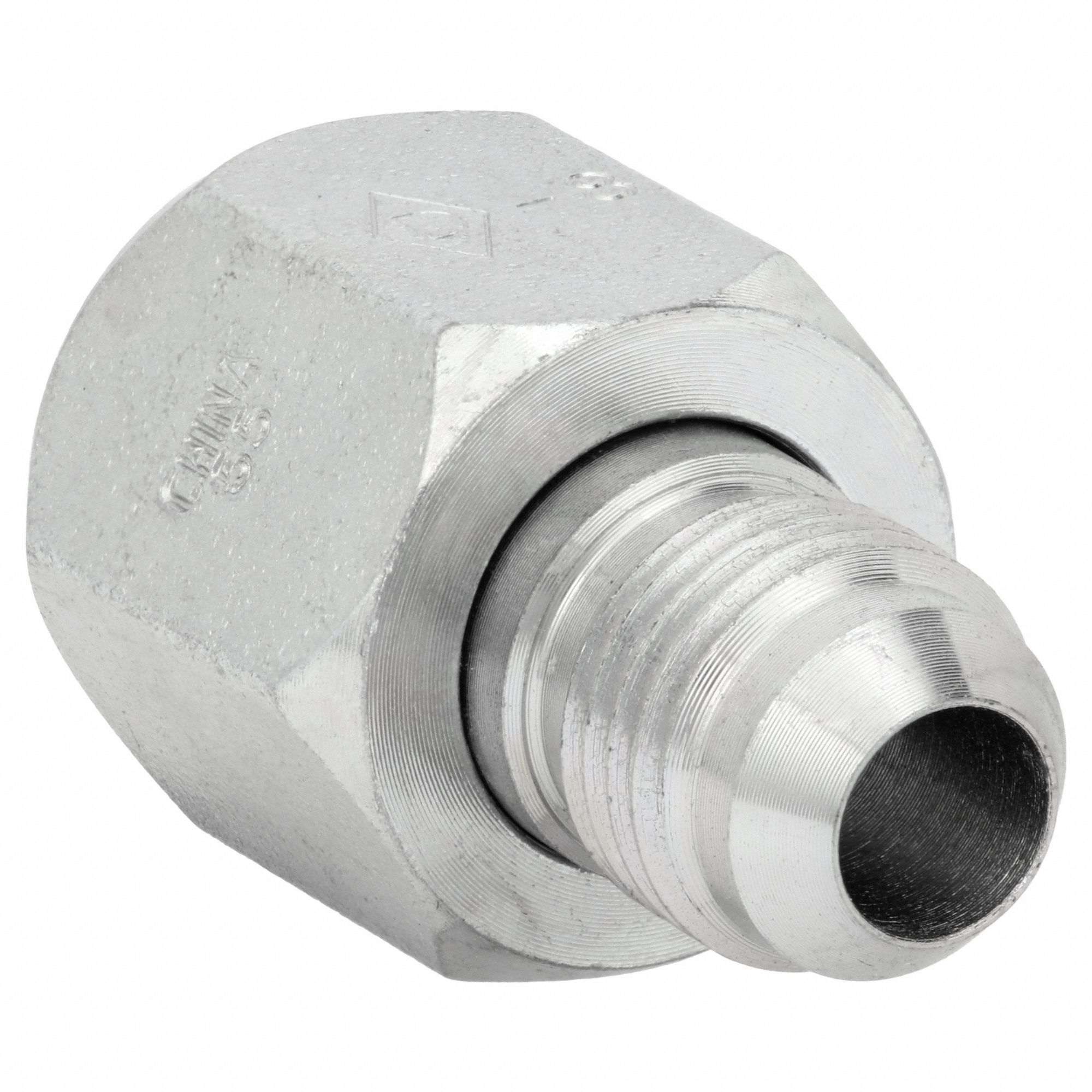 Hydraulic Hose Adapter: 1 in x 1/2 in Fitting Size, Female x Male, JIC x JIC, Swivel, Straight