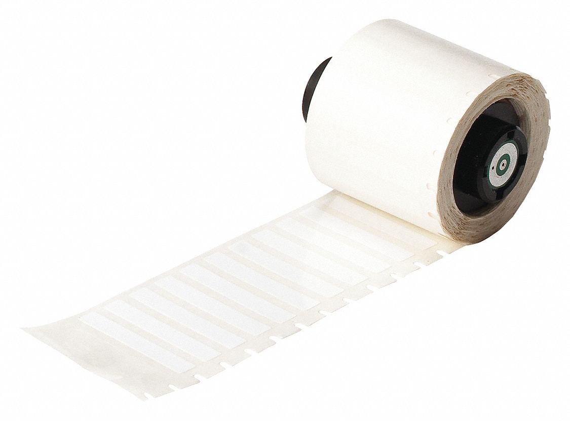 1/4 in x 1 1/2 in, Halogen Free Polyester, Precut Label Roll - 4VR71 ...