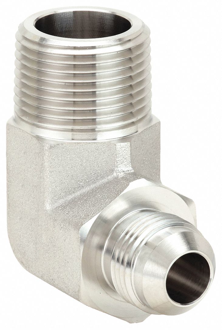 ADAPTATEUR DE TUYAU HYDRAULIQUE, NPTF X JIC, COUDE 90 DEGREES, TAILLE FILETAGE 3/4 PO-14, 3/4 PO, 1/2 PO, 5 000 &Agrave; 70 F