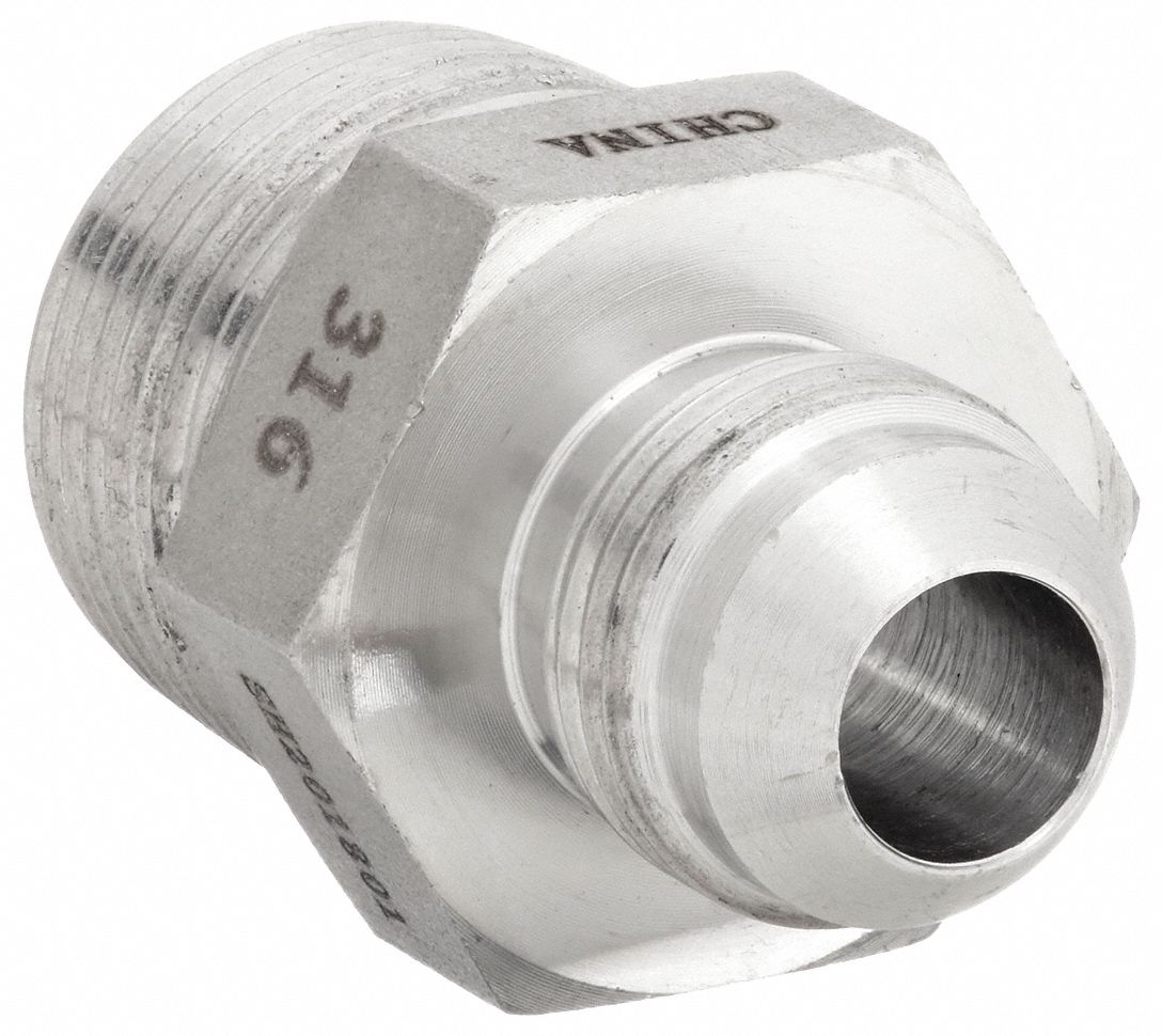 ADAPTATEUR DE TUYAU HYDRAULIQUE, NPTF X JIC, DROIT, TAILLE DE FILETAGE 3/4 PO-14, 3/4 PO, 1/2 PO, 5 000 &Agrave; 70 F