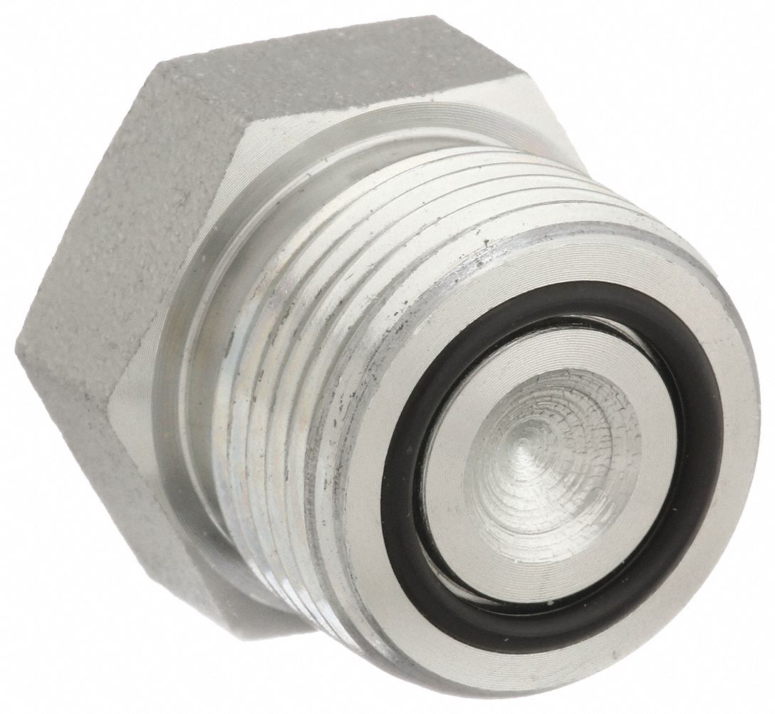 Carbon Steel, 1/2 in Fitting Size, Hydraulic Hose Plug 4VRK8
