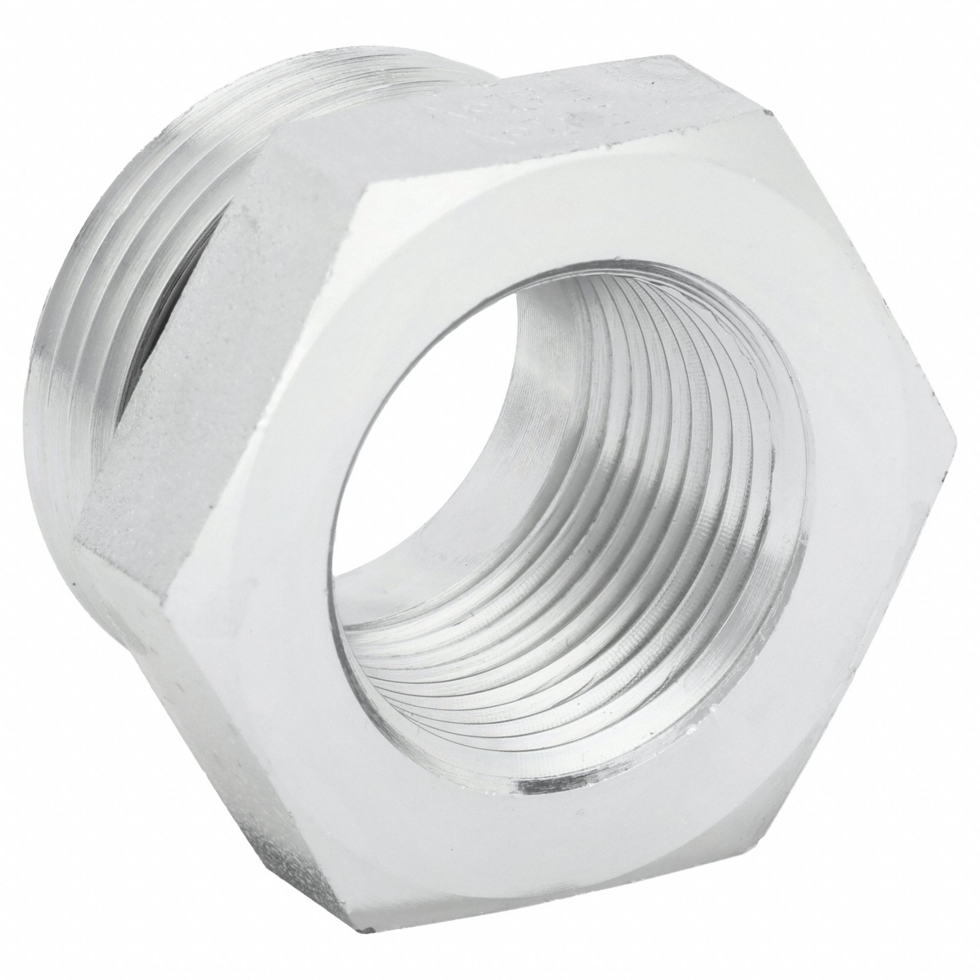 Hydraulic Hose Adapter: 3/4 in x 1 in Fitting Size, Female x Male, NPTF x ORB, Rigid, Straight