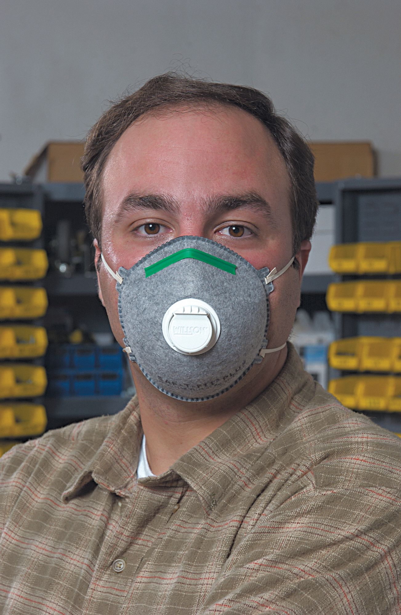 HONEYWELL NORTH Disposable Respirator: Dual, Adj, Metal Nose Clip, Std ...