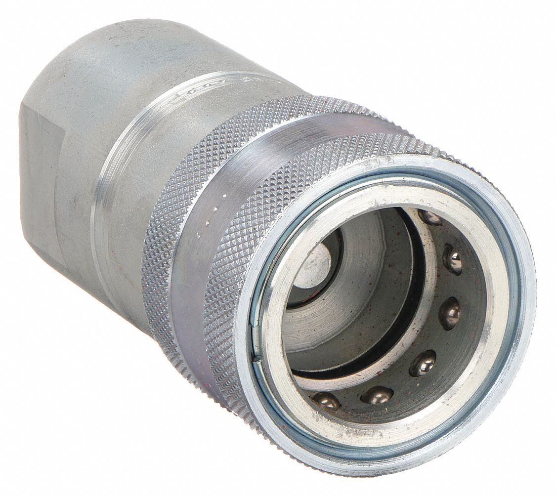SAFEWAY HYDRAULICS, 1 in Coupling Size, Steel, Hydraulic Quick Connect