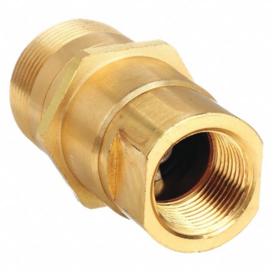 EATON AEROQUIP, 3/4 in Coupling Size, Brass, Hydraulic Quick Connect ...