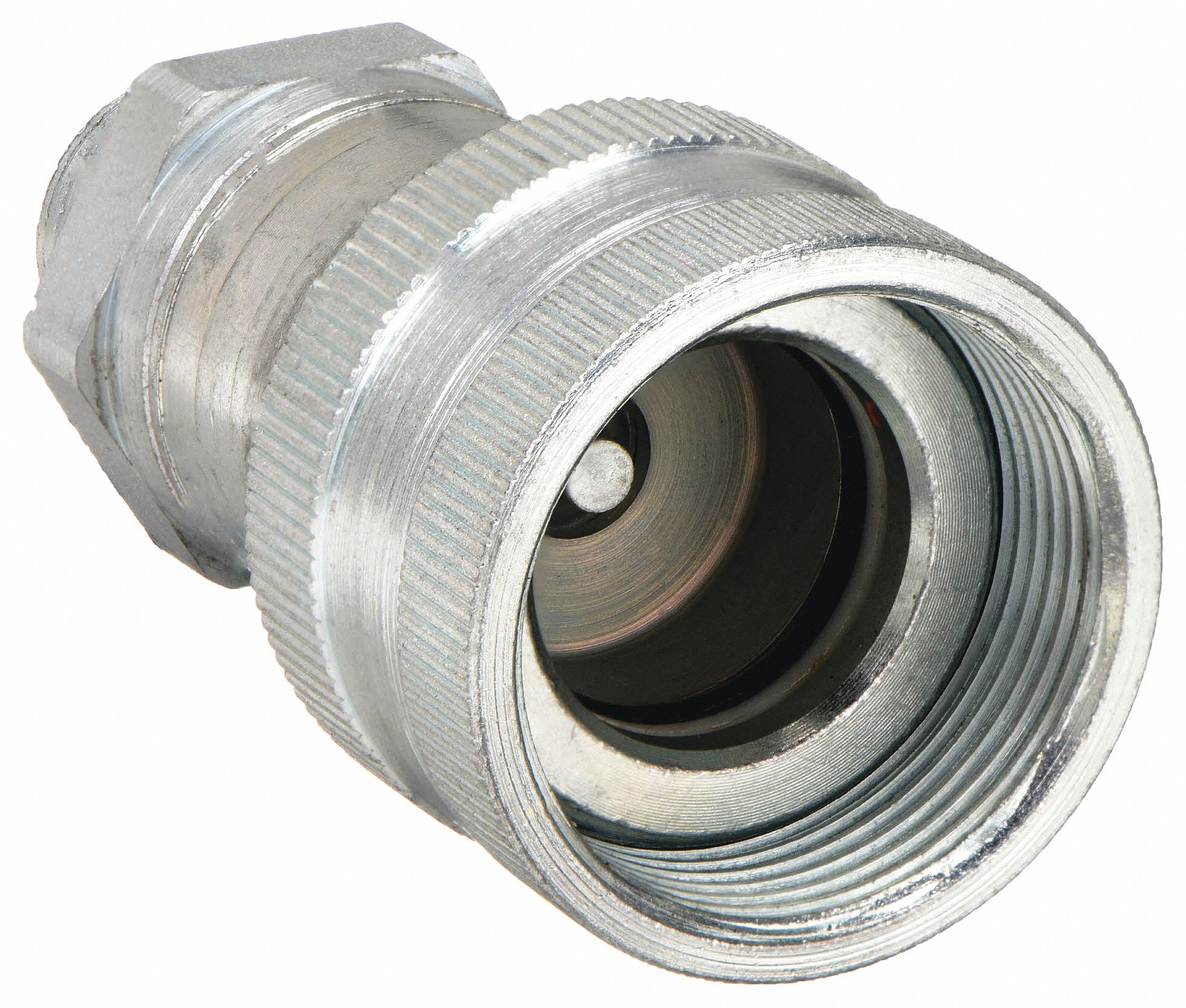 HYDRAULIC QUICK CONNECT HOSE COUPLING, ⅜ IN COUPLING SIZE, STEEL, MALE