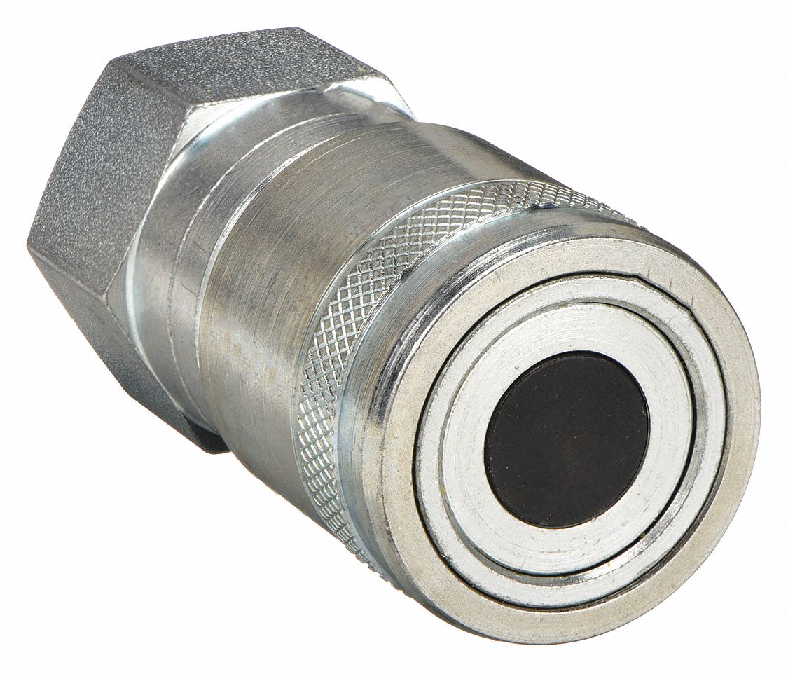 SAFEWAY HYDRAULICS, 3/8 in Coupling Size, Steel, Hydraulic Quick
