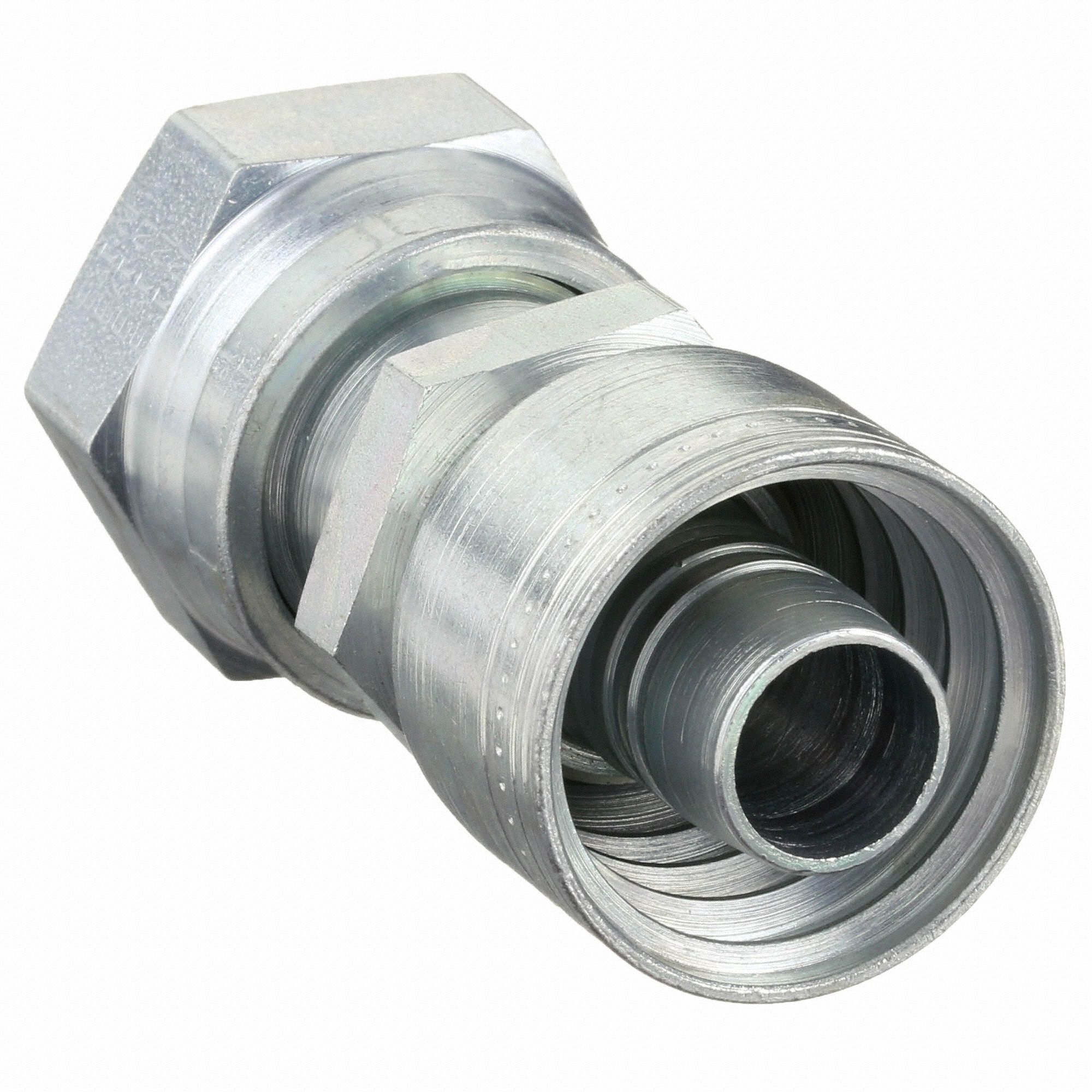 EATON AEROQUIP Hydraulic Crimp Fitting, Fitting Material Steel x Steel