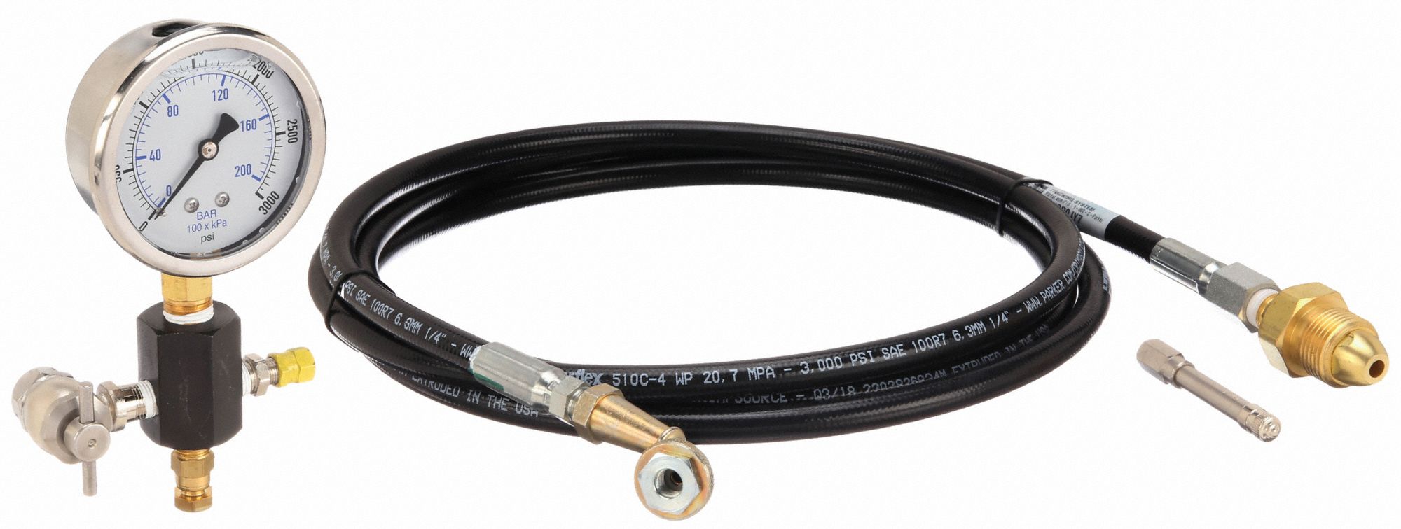 PARKER Accumulator Charging/Gauge Kit Greer Bladder and Piston