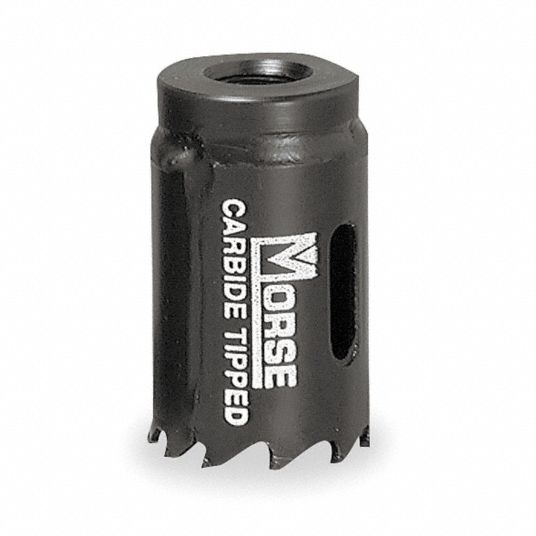 MORSE Hole Saw, Carbide Tipped Tooth Material, 13/4" Saw Dia. 4VV91