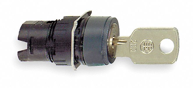 Keyed Selector Switch: 2 Position, 16 mm Panel Mounting Size, Series XB6
