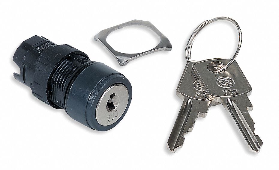 SCHNEIDER ELECTRIC, 3 Position, 16 mm Panel Mounting Size, Keyed ...