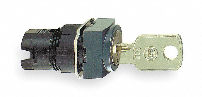 Keyed Selector Switch: 3 Position, 16 mm Panel Mounting Size, Series XB6