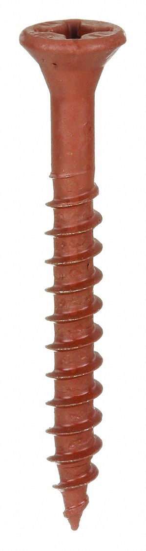 Wood Screw: #7 Size, 1 1/4 in Lg, Steel, Durafast, Flat, Combo Slotted/Phillips, 228 PK