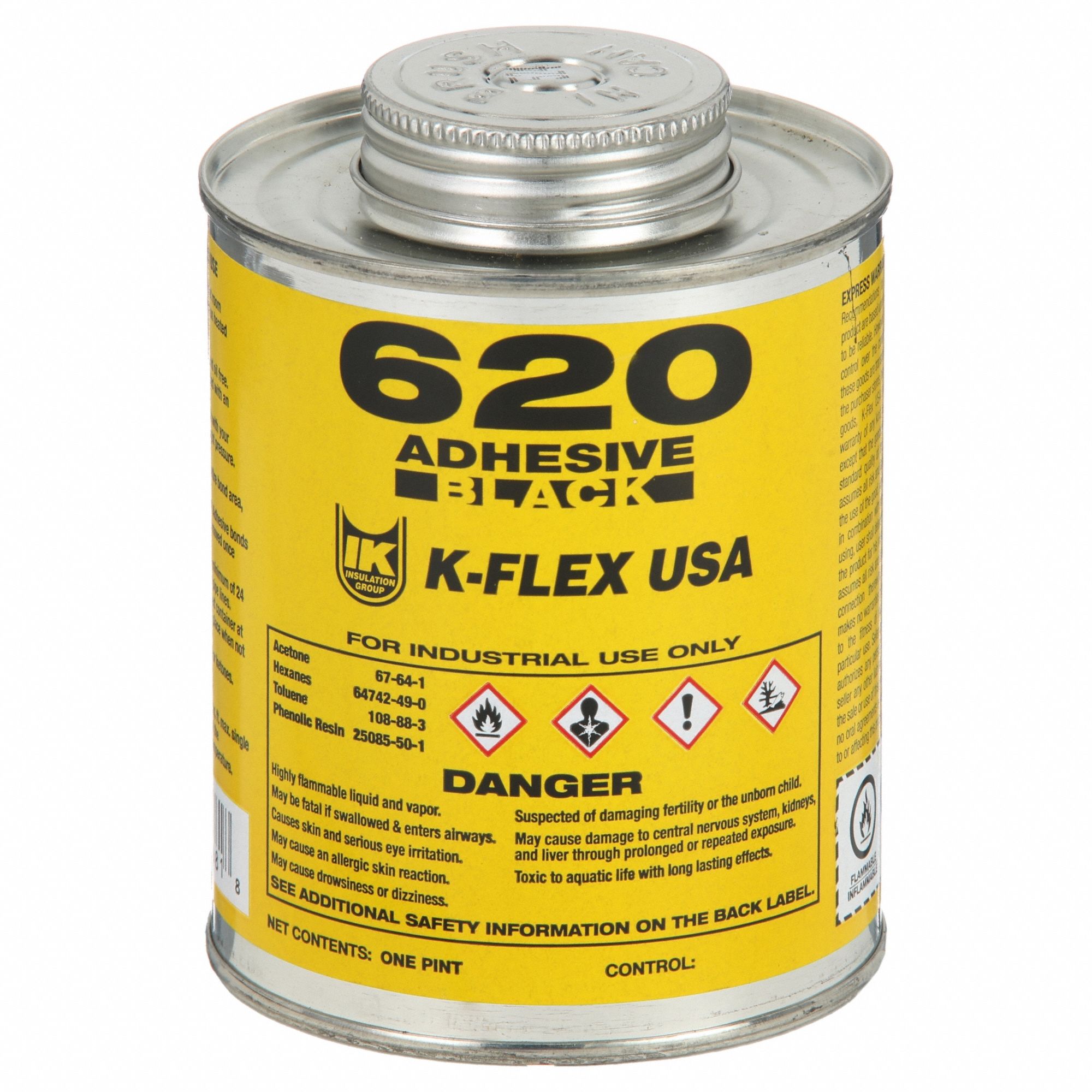KFLEX USA, 1 pt Can, 620 Series, Contact Cement 4VZR8800620PTB Grainger